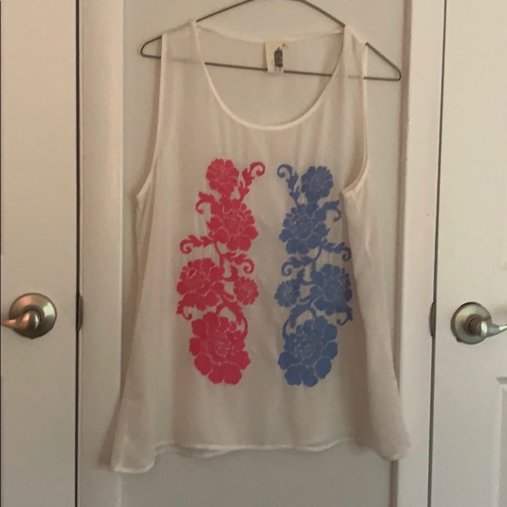 Casual sheer tank top